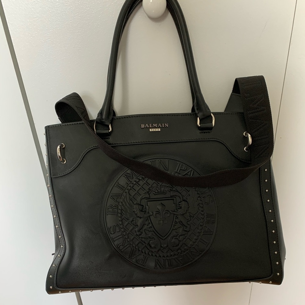 Balmain medallion tote